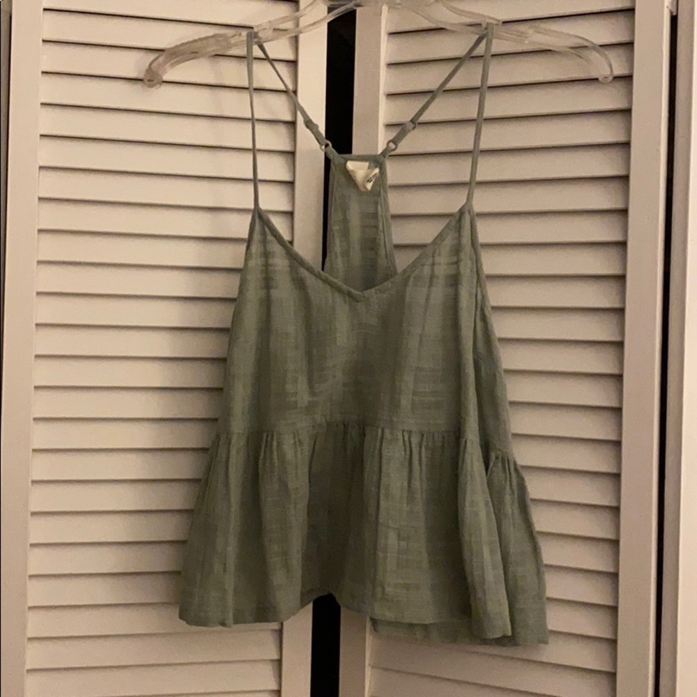 TOKYO DARLING Pastel Green Spaghetti Strap Top